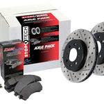 Street Axle Pack, Drilled & Slotted, 4 Wheel