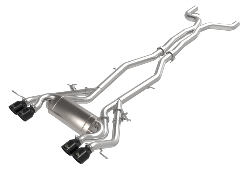 aFe MACHForce XP Exhausts Cat-Back SS 21 BMW M2 Competition L6-3.0L w/Black Tips - Shifted Motorsports