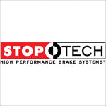 StopTech 2015 VW GTI Front BBK w/ Red ST-40 Caliper Slotted 328X28 2pc Rotor